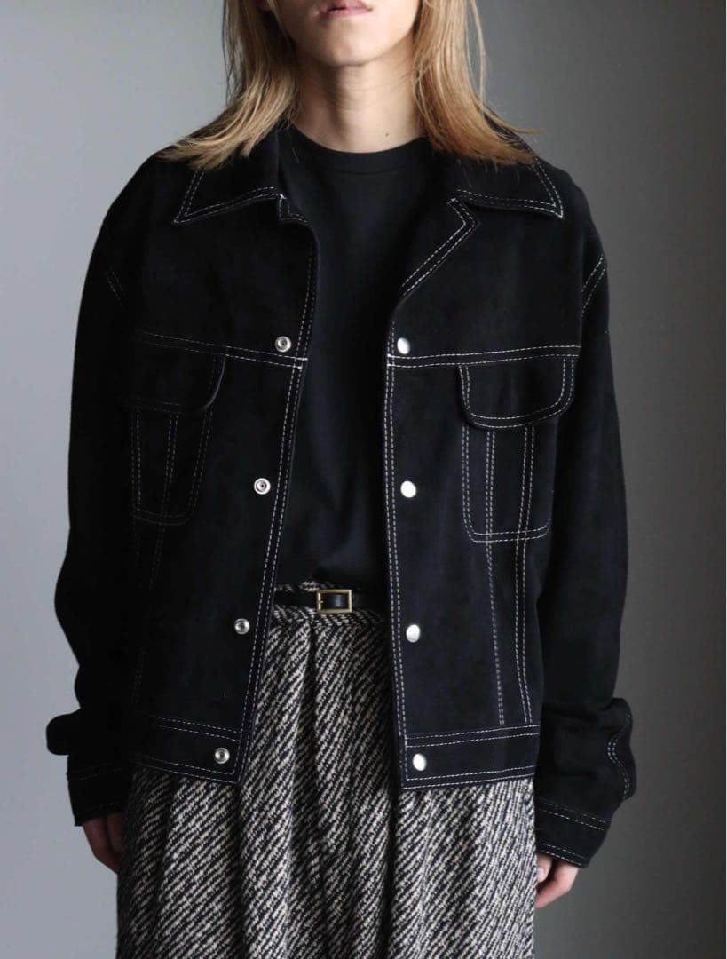 た*ま様 YOKE 23AW レザージャケット　スエード　トラッカージャケット