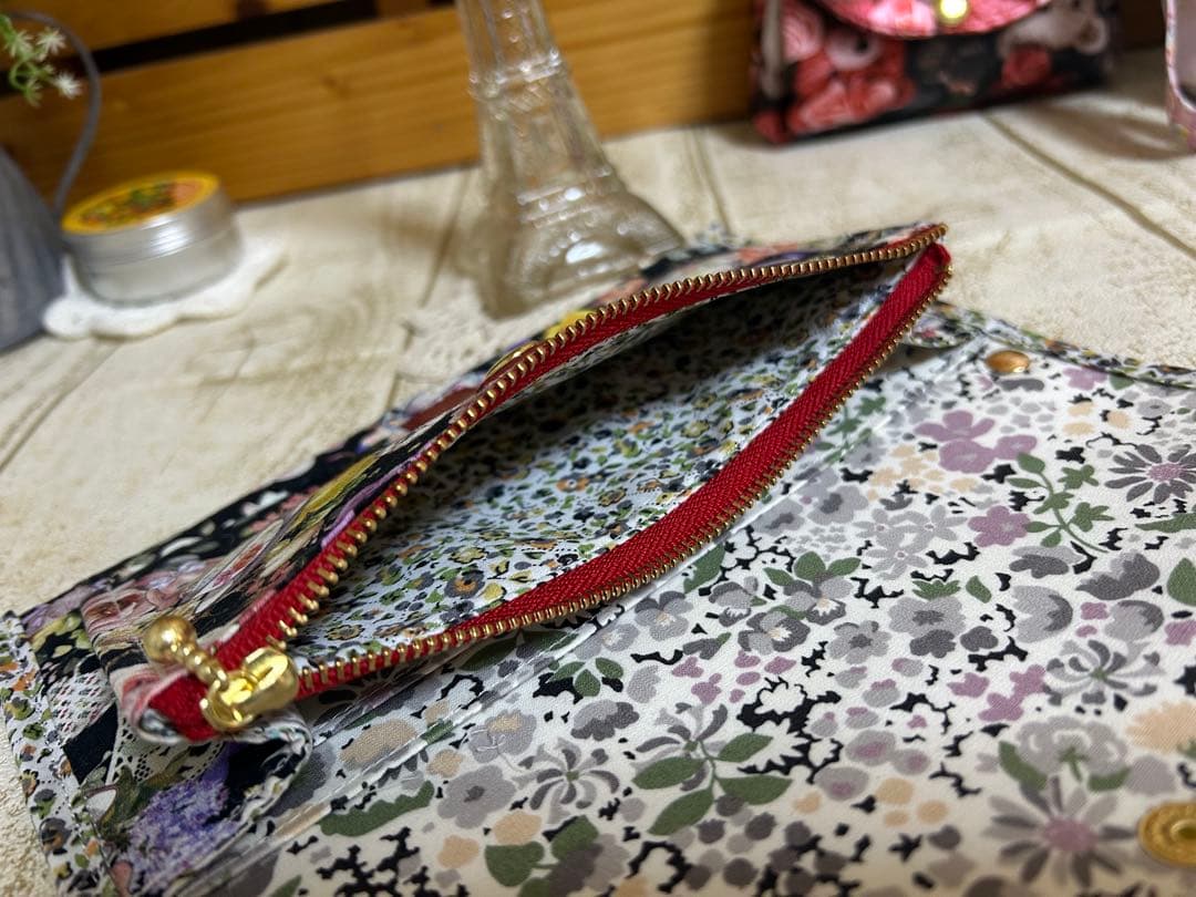 よーぽん様　ジョリーフルール L字ポーチ スマート長財布 小財布ベア