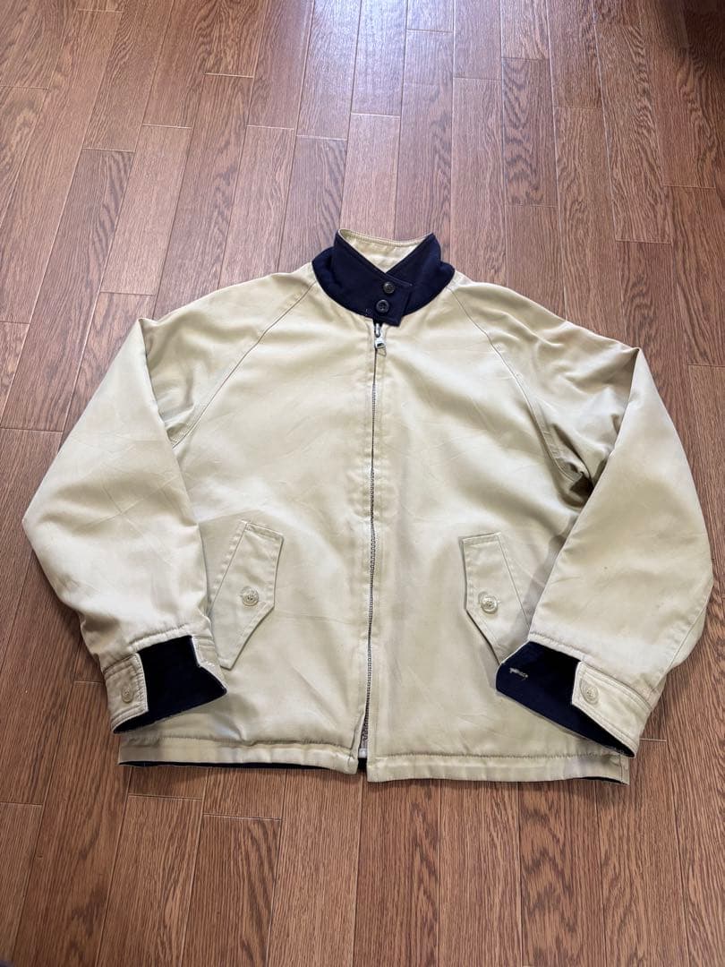 Lands' End リバーシブル　G9型ジャケット　ネイビー/ベージュ