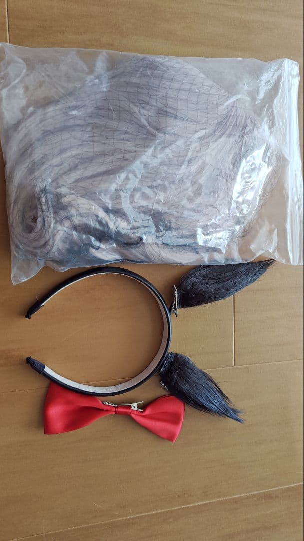 ウマ娘 カレンチャン コスプレ ウィッグ 耳 尻尾付き