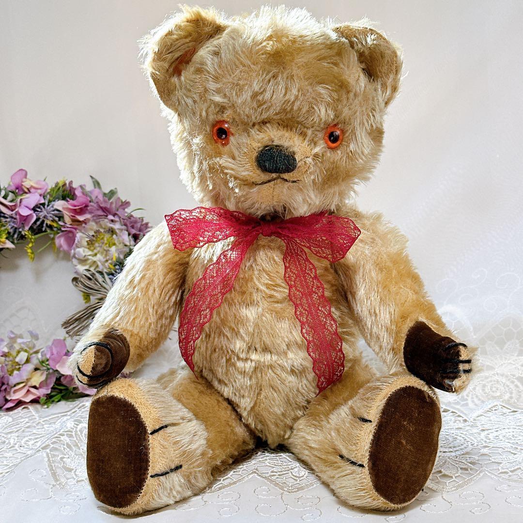 ❤️50s❤️ チャドバレー　平たい足のアンティークテディベア　アンティークベア