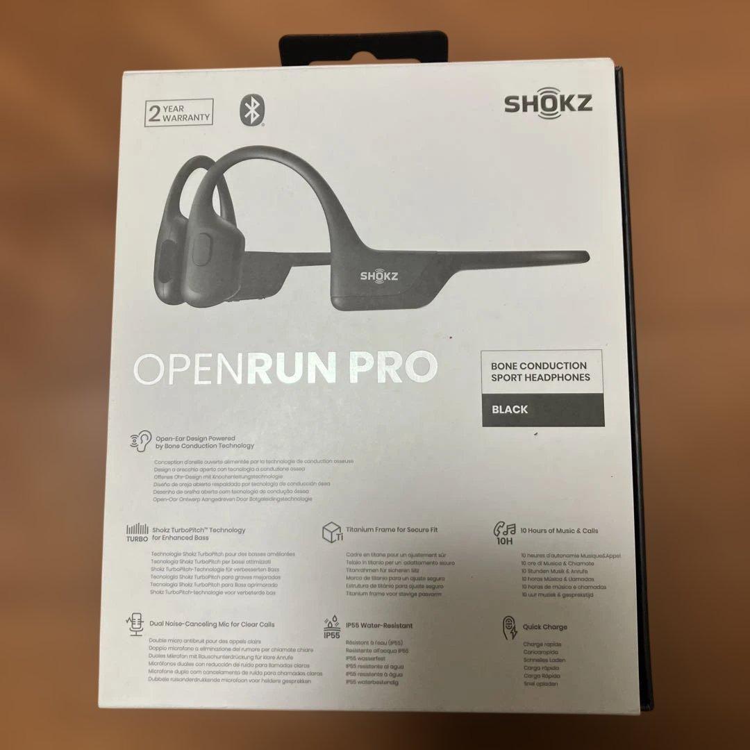 SHOKZ OPENRUN PRO 骨伝導イヤホン　大迫傑