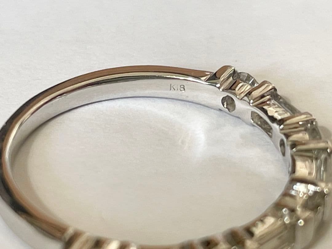 ダイヤモンドリング 0.5ct K18WG