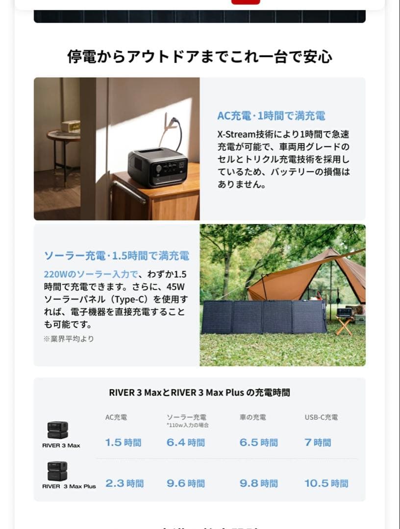 ECOFLOW  3 Plus ポータブル電源