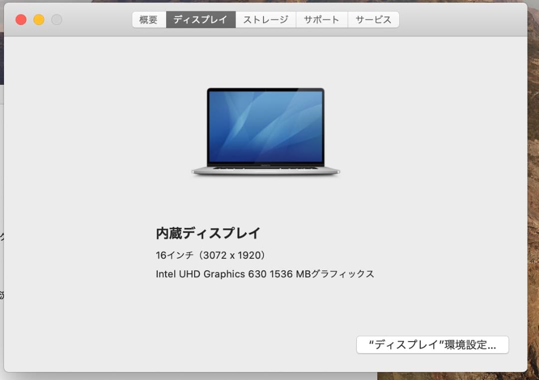 MacBook Pro 2019 16inch i9/32GB US配列