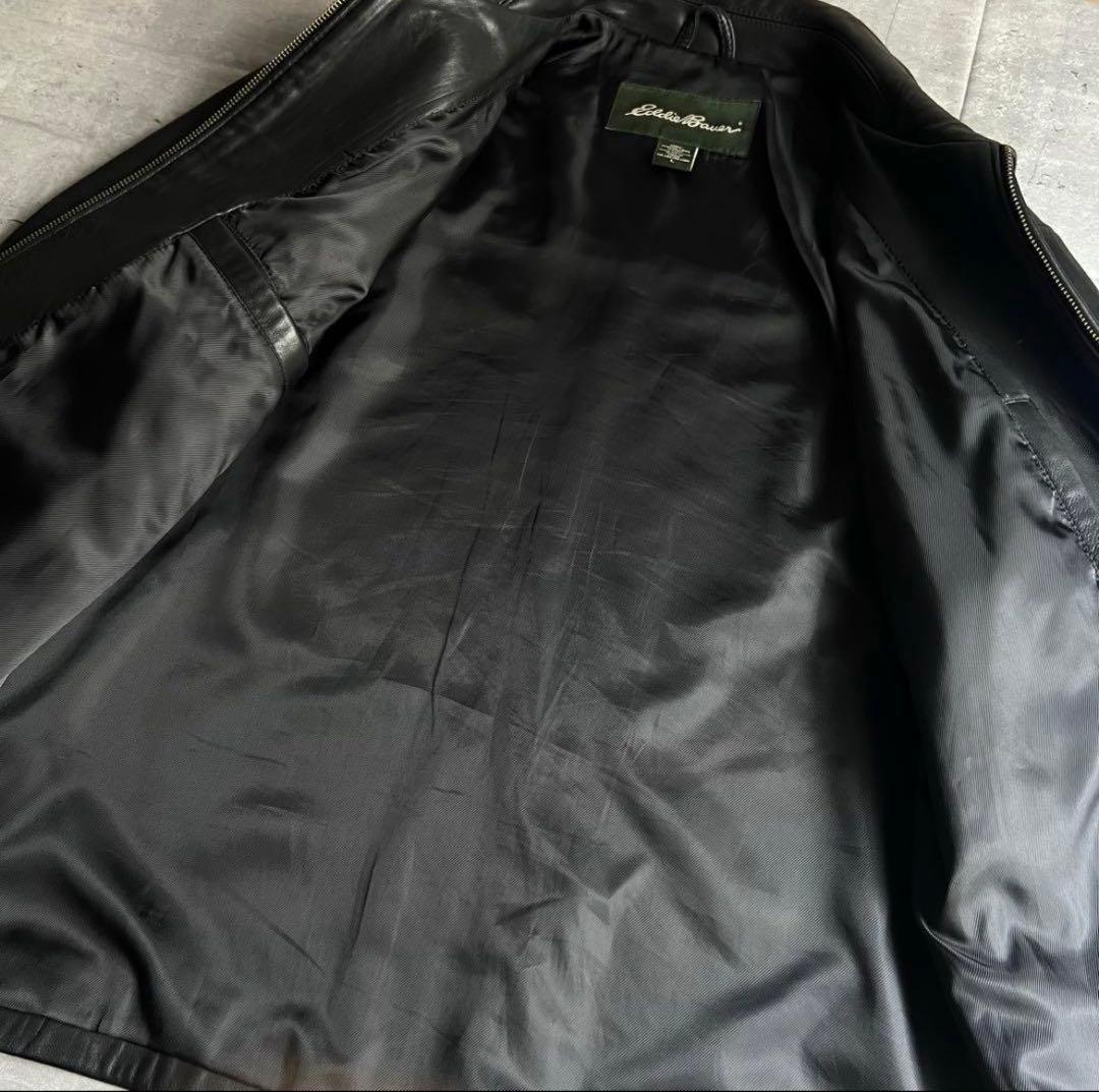 【10月5日出品終了】Eddie Bauer 00s ラムレザージャケット