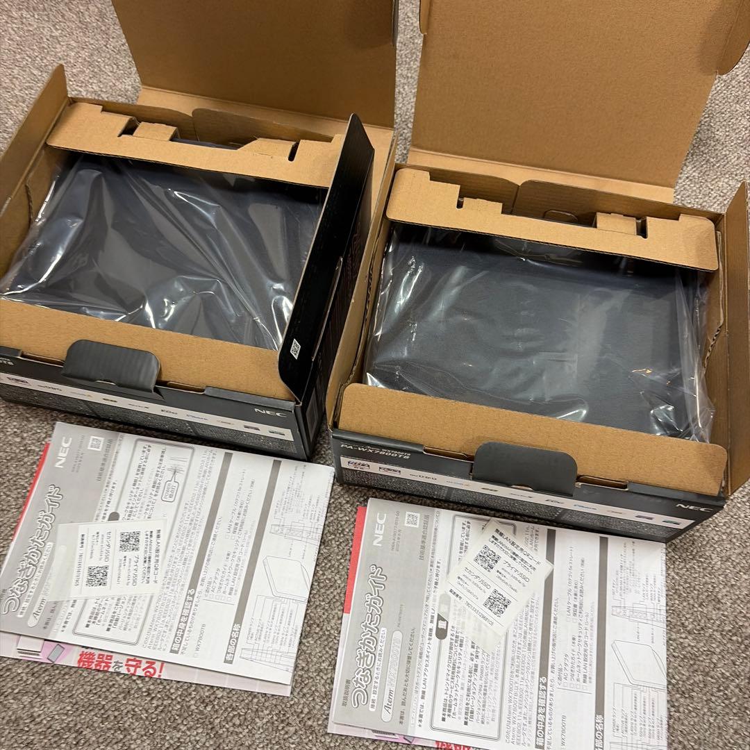 Wi-Fi6E対応NEC ルーター PA-WX7800T8 2台セット