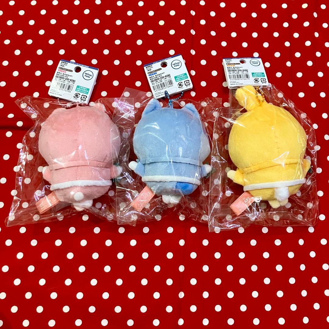 滋賀限定 忍者 ぬいぐるみキーチェーン 3体セット ちいかわ ハチワレ うさぎ
