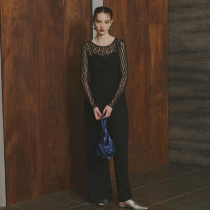 【極美品】 ANDRESD クロスオールインワンドレス オケージョン