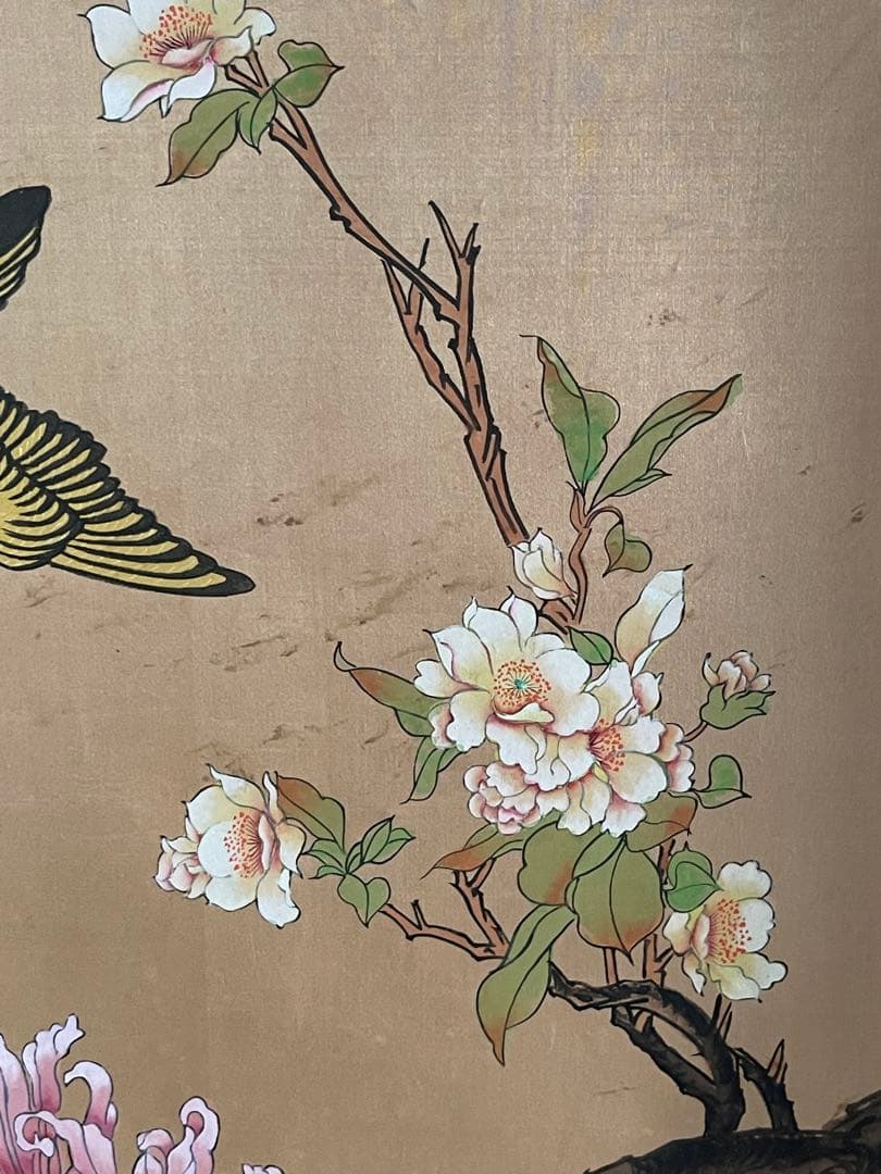 絹本画、手描き画、巻物画