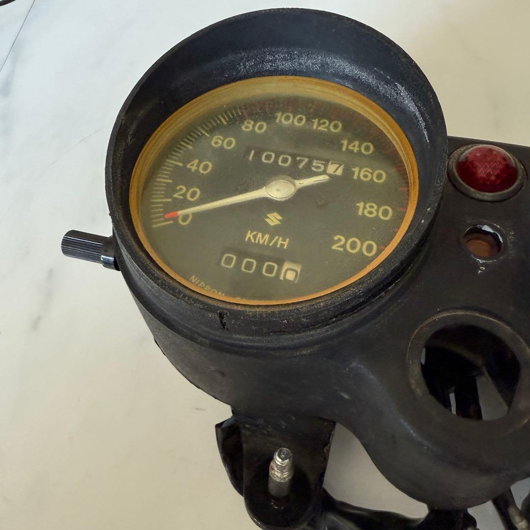 SUZUKIスズキGT380 初期型メーター 当時物 （51）