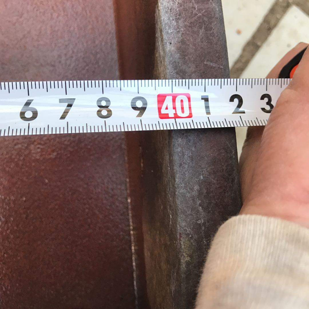 盆栽鉢　時代大きな水庄園長方鉢42x31x10cm窓付き雲足