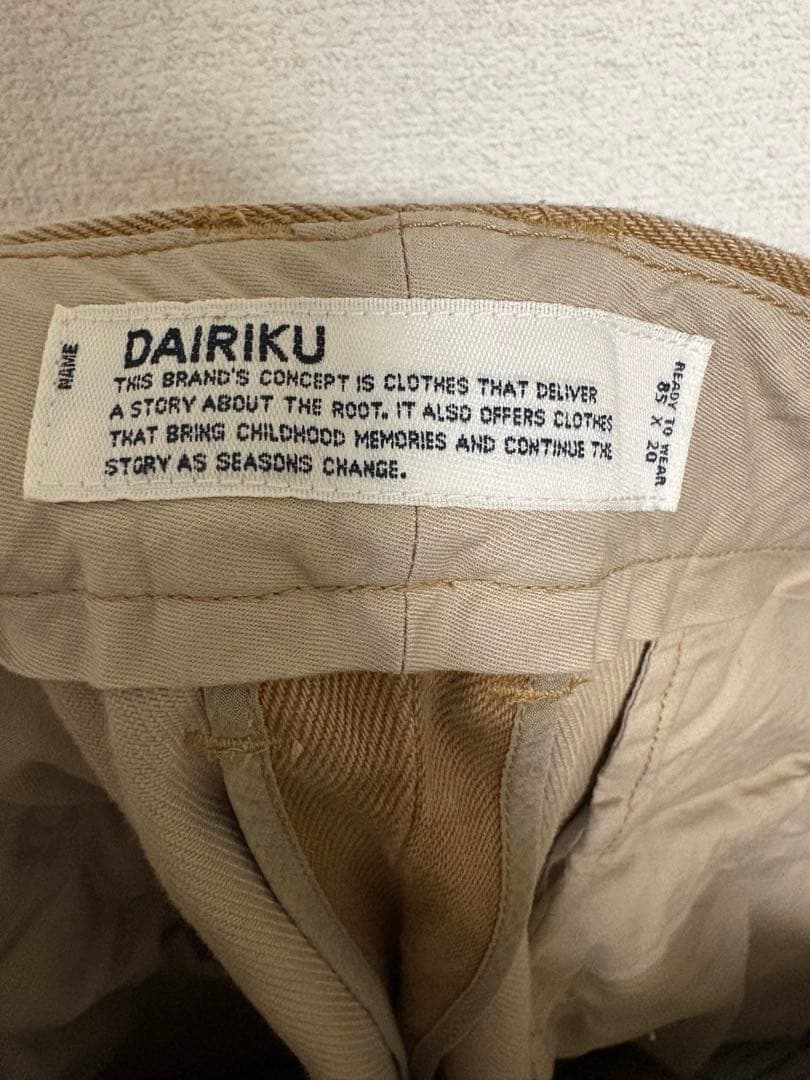 パンツ DAIRIKU CooperAdjuster Wide Chino Pants
