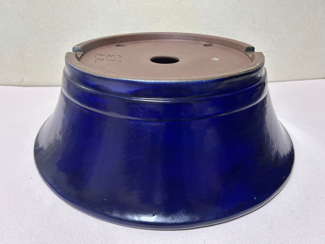 大型　松泉焼　山秋　盆栽鉢