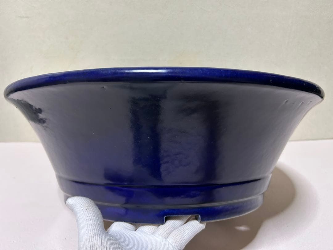 大型　松泉焼　山秋　盆栽鉢