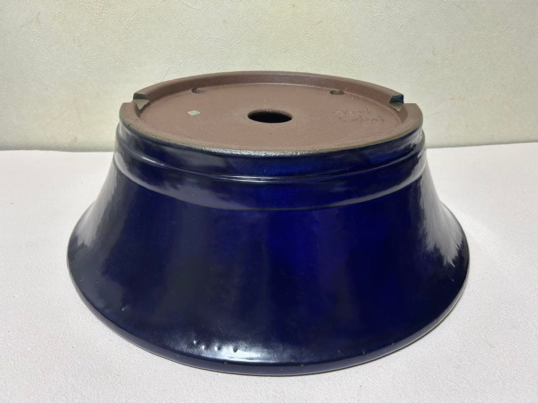 大型　松泉焼　山秋　盆栽鉢