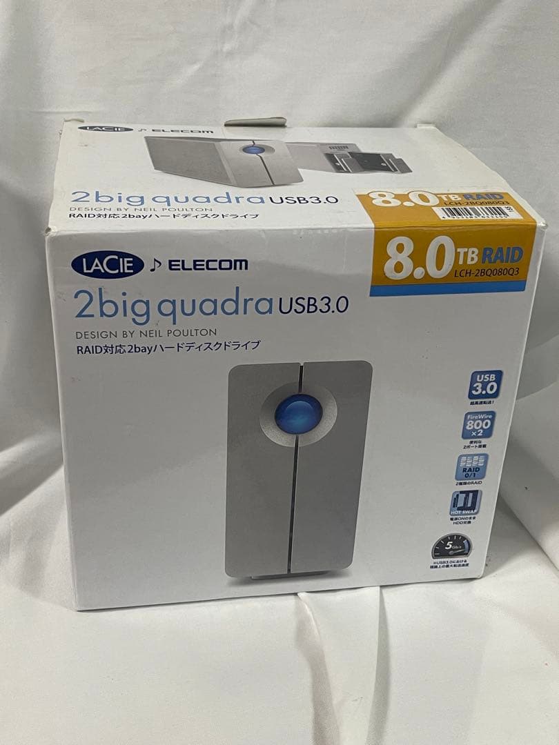 外付けハードディスク・ドライブ LACIE 8TB 2big quadra USB3.0
