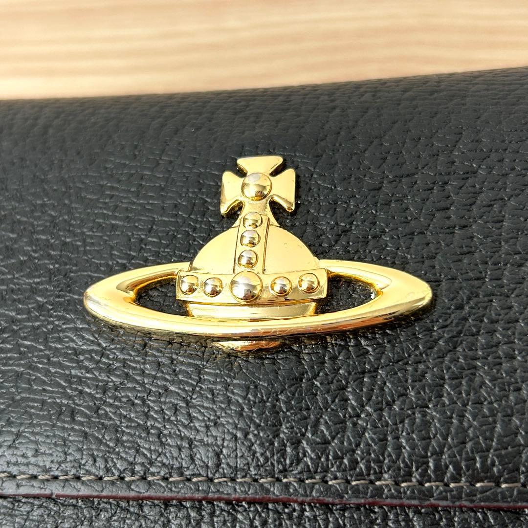【美品✨️】Vivienne Westwood 三つ折り財布 がま口 オーブ 黒