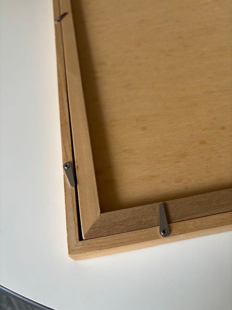 ポスター オークフレーム付き