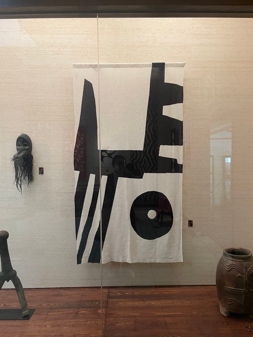 額装付き 柚木沙弥郎 日本民藝館 「隅」限定ポスター