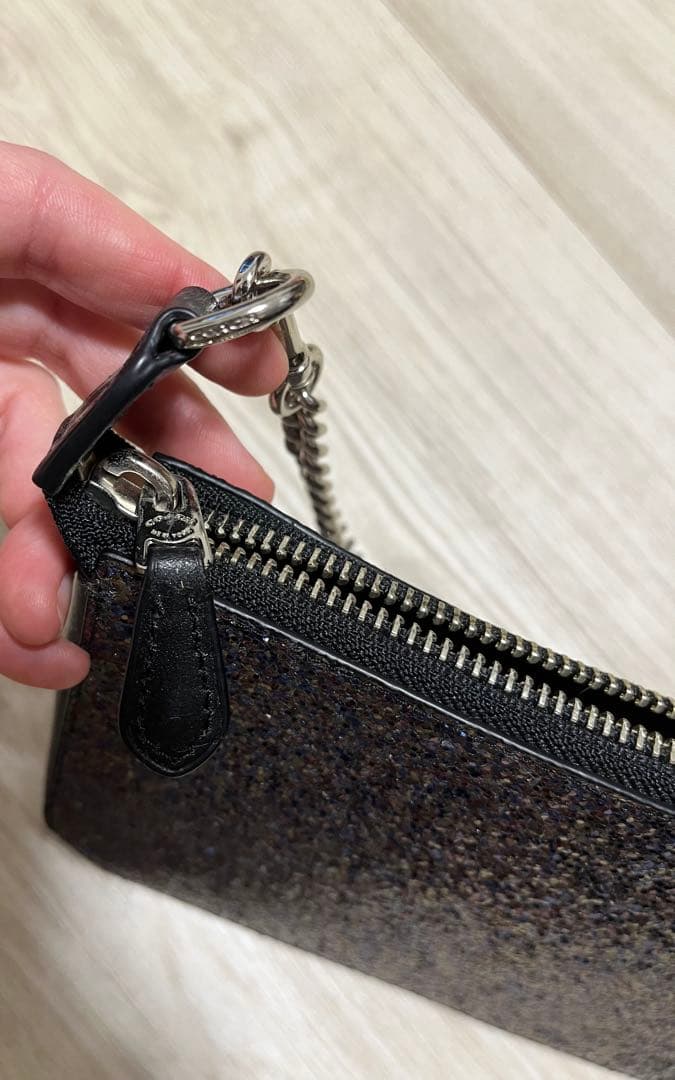 【新品未使用】coach グリッター　バッグ　パーティ　結婚式
