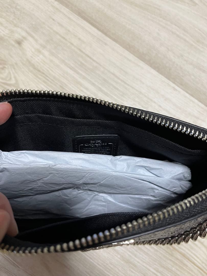 【新品未使用】coach グリッター　バッグ　パーティ　結婚式