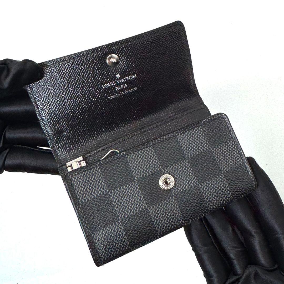 良品 ルイヴィトン ダミエグラフィット ミュルティクレ6 キーケース 鍵 6連