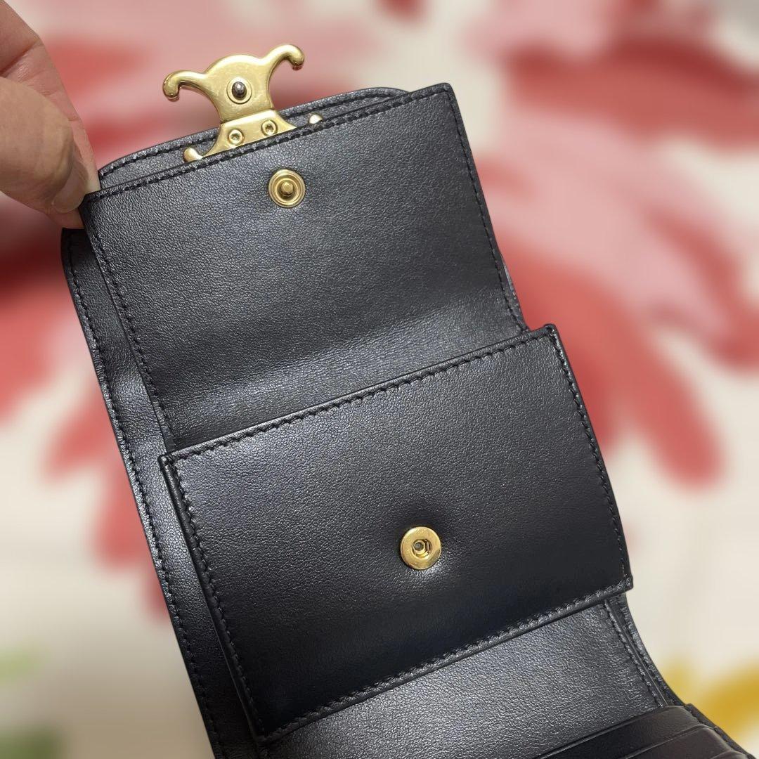 セリーヌ CELINE スモール フラップウォレット トリオンフ 二つ折り財布