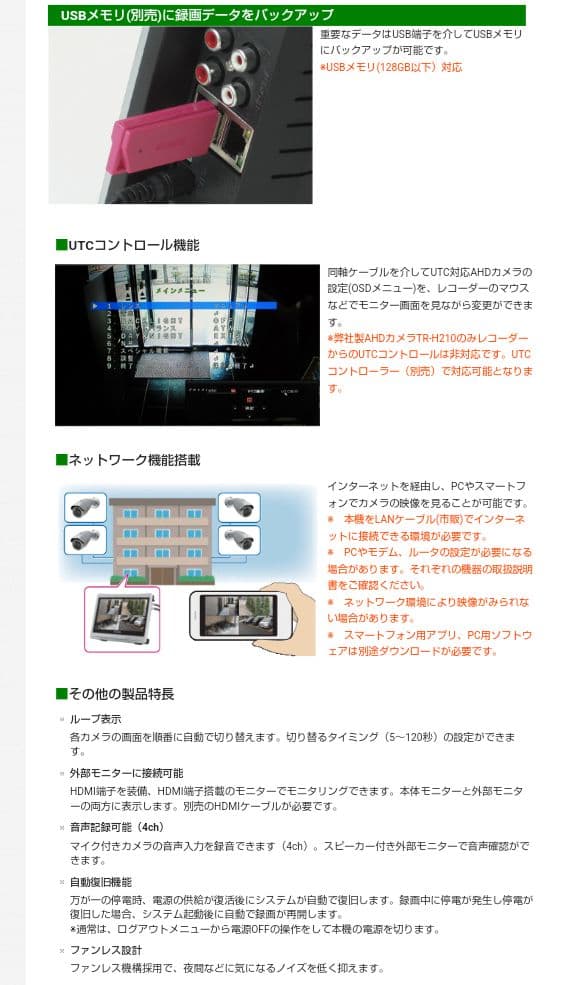 コロナ電業 12.5型ハードディスクレコーダ AVR8124HM防犯カメラ用