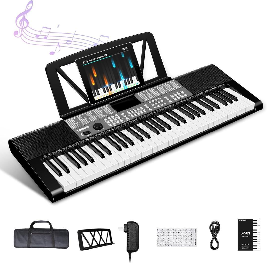 電子ピアノ 61鍵盤 237音色 246リズム 電子キーボード 25デモ曲内蔵