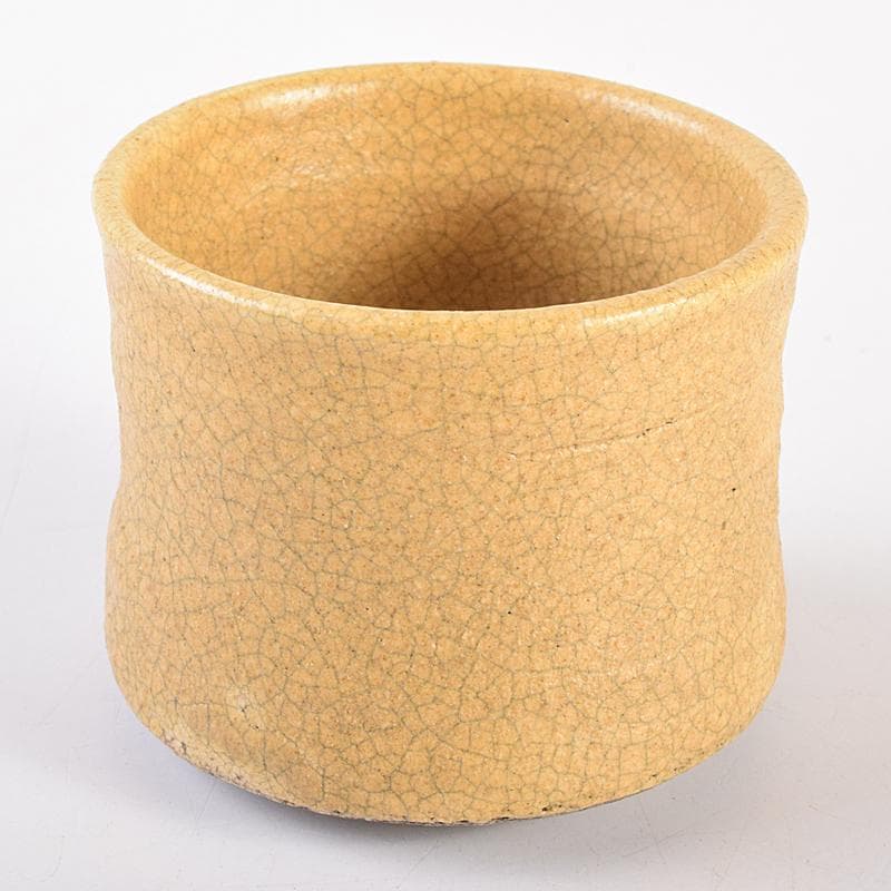 北大路魯山人作　黄瀬戸　ぐい呑　共箱　D　R7691