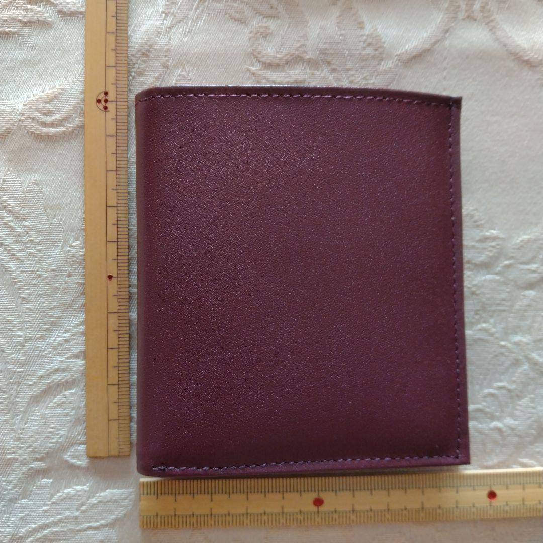 皇居折財布　ワインレッド