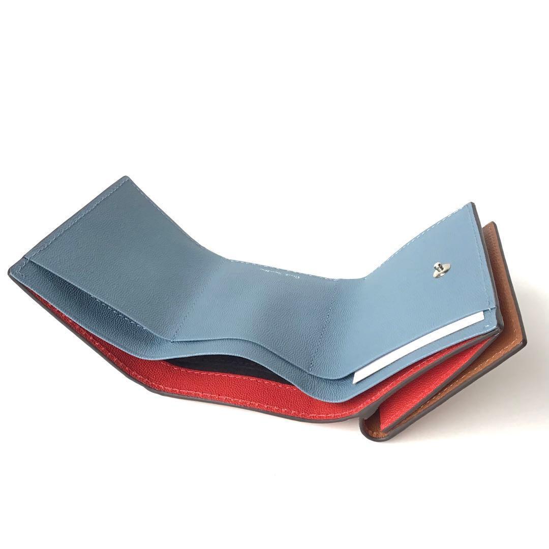 【新品】ポールスミス✨カラーブロック ３つ折り財布 キャメル ミニ財布 折財布