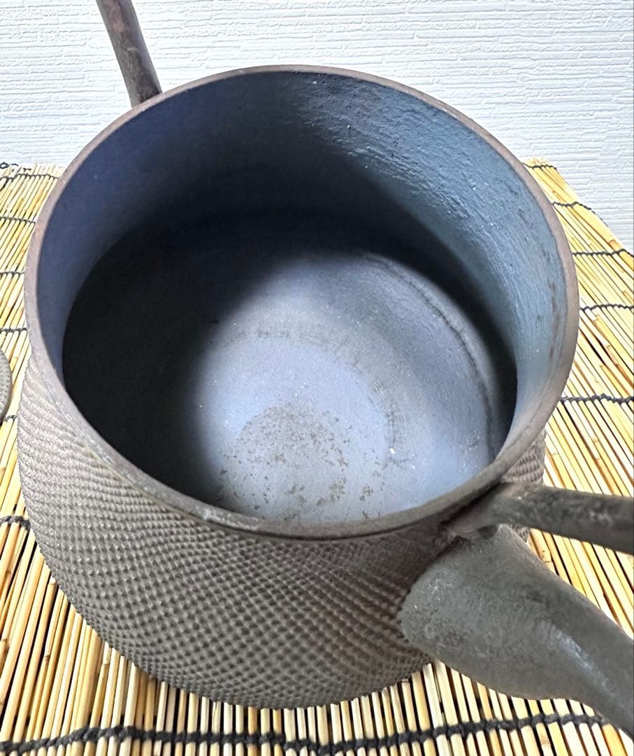 未使用品、木箱、栞付　南部鴻栄堂造　１８型富士形アラレ　JJ様　売約済み