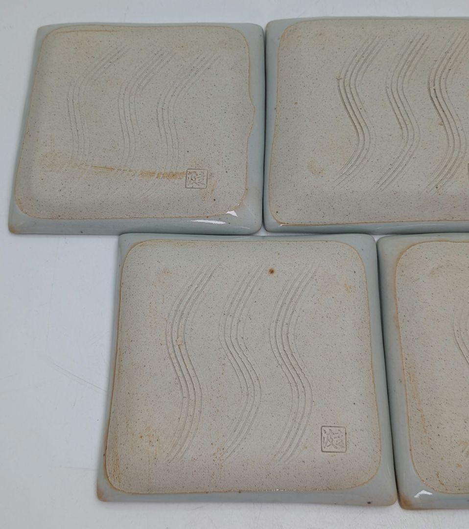 六代目 佐藤走波 有田焼 染錦唐子遊図方銘々皿 共箱 伊万里焼 食器 小皿 角皿