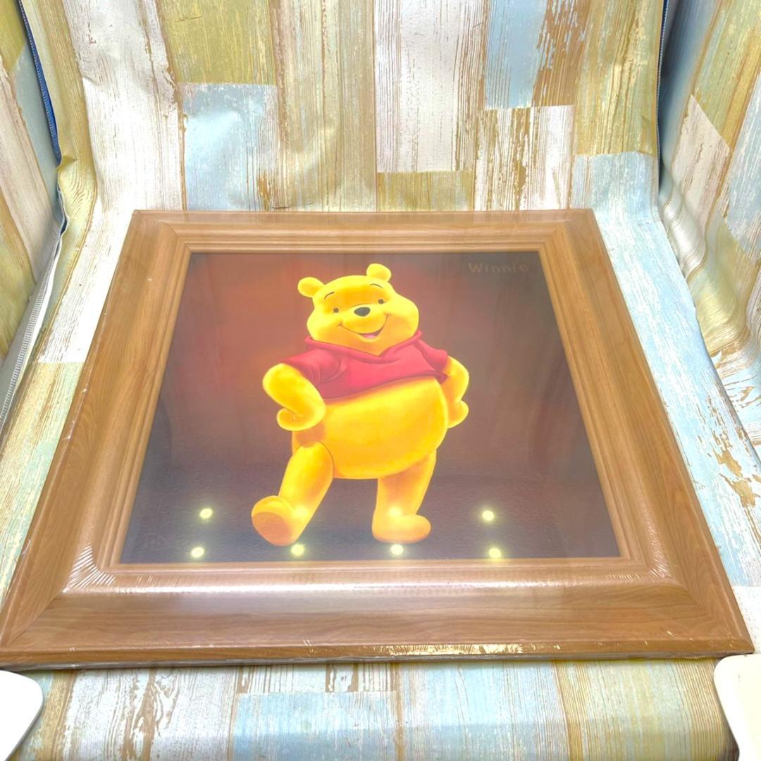 新品★くまのプーさん Winnie the Pooh 油絵風 額縁