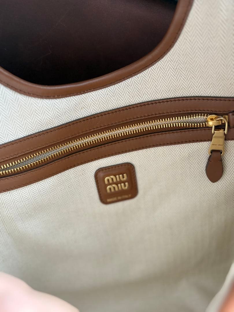 skymiu miu IVY TOTEレザートートバック