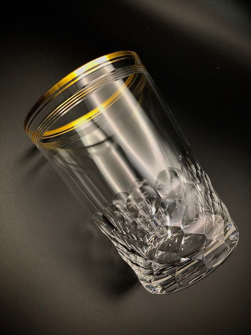 【H：11.5cm】オールドバカラ 金彩 ショニー