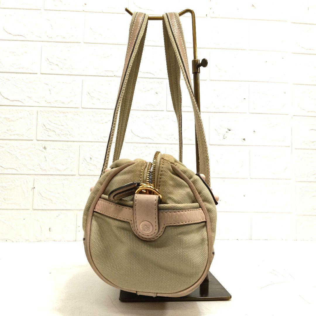 LOEWE ベージュ キャンバス ショルダーバッグ 上273
