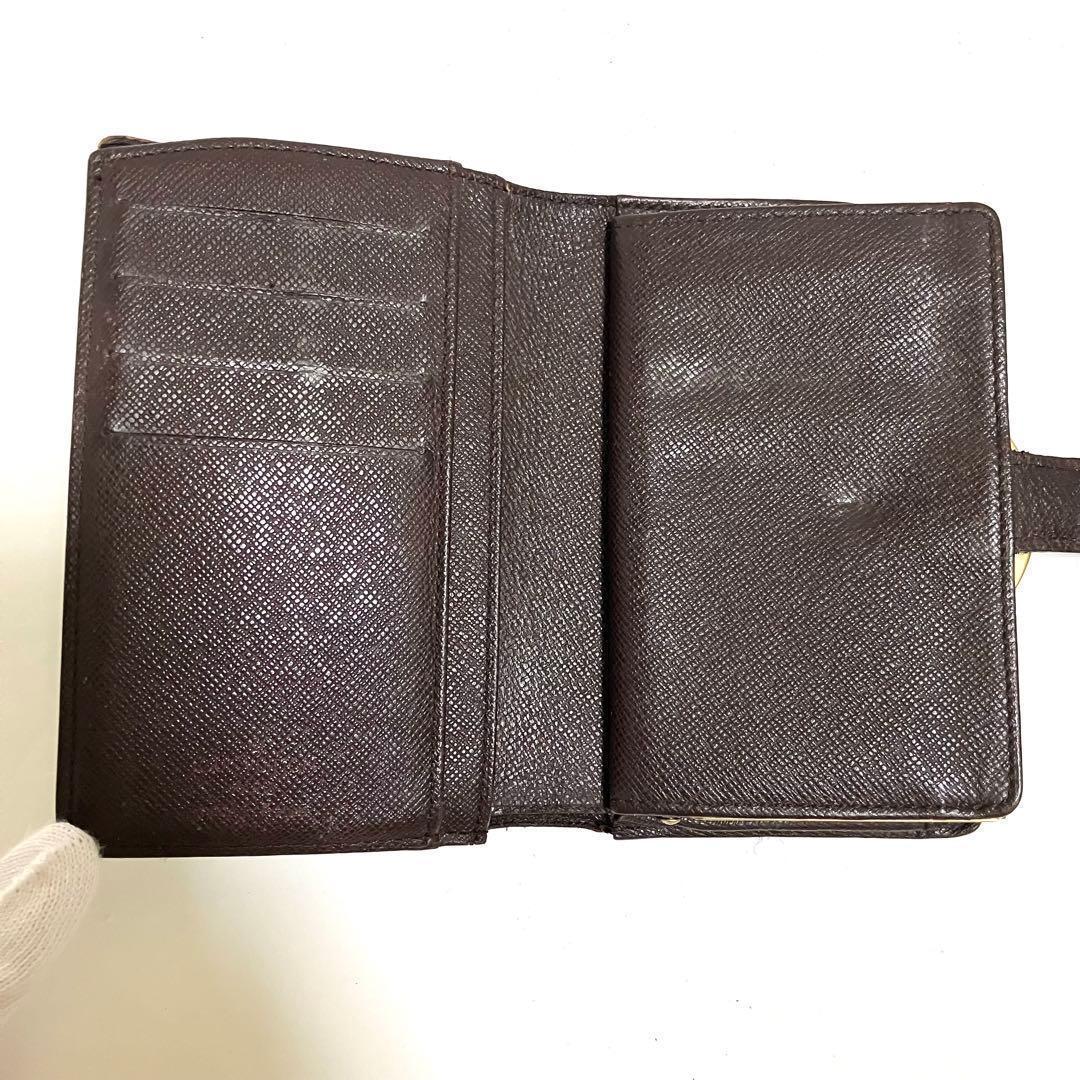 ルイヴィトン ダミエ がま口財布 二つ折り財布 ポルトフォイユ ヴィエノワ