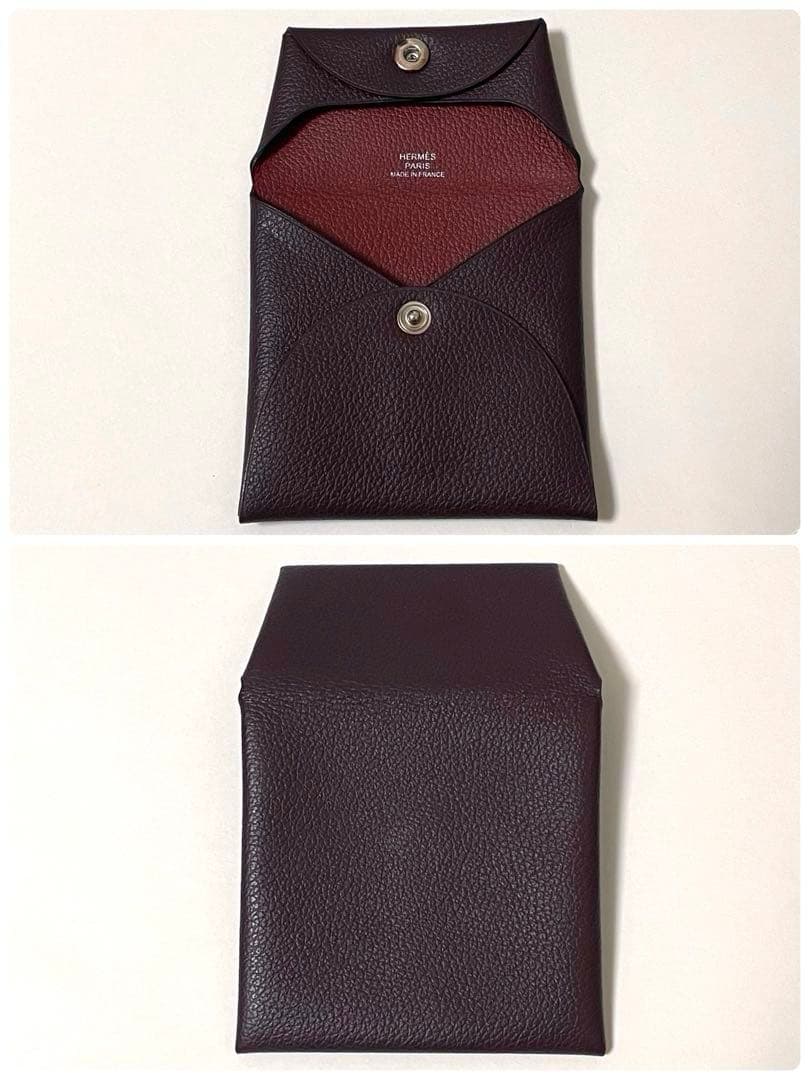 【良品】HERMES ケース バスティア ヴェルソ バイカラー