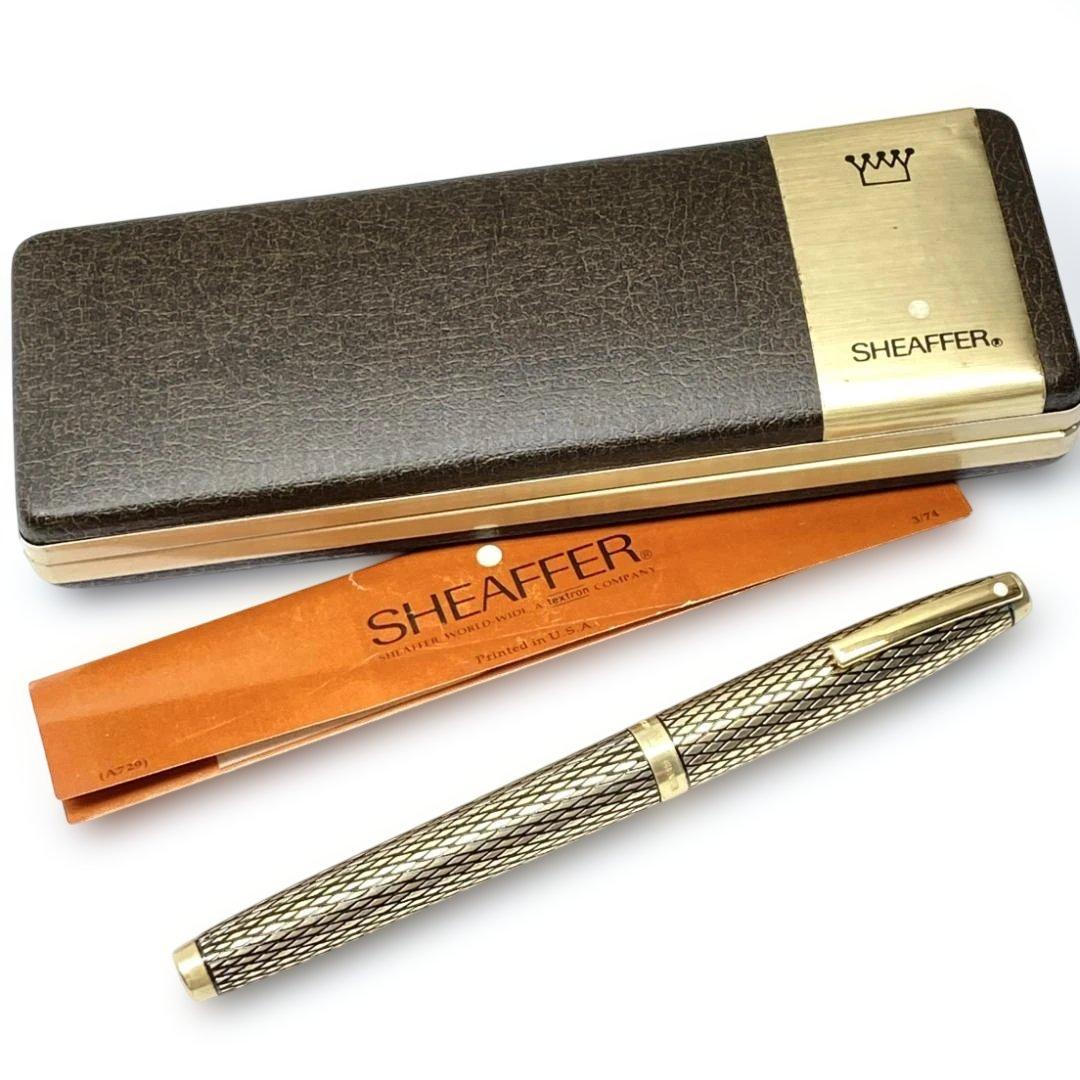美品 SHEAFFER 14K G.F X CASING ゴールド 万年筆