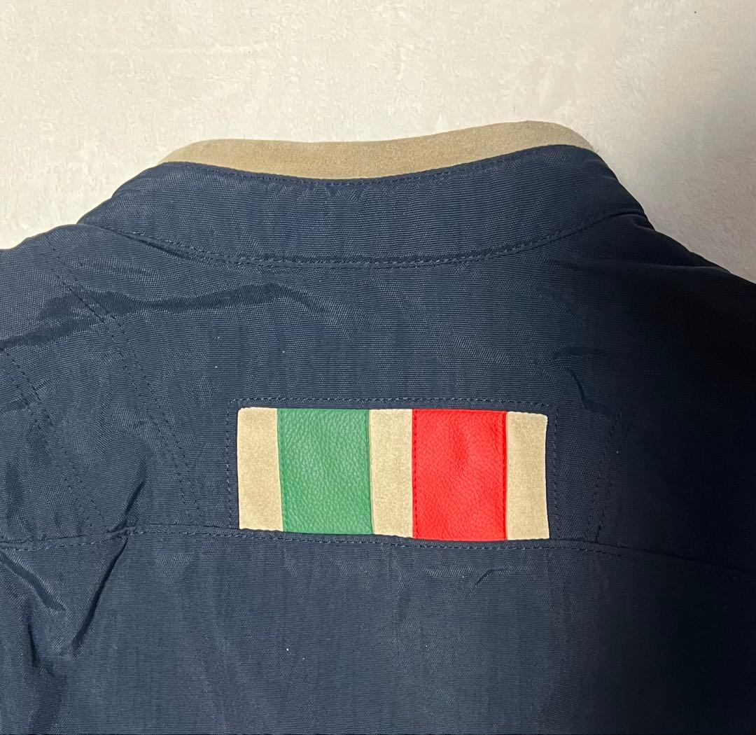 ハイドロゲン　ライダースジャケット FIAT ネイビー 46