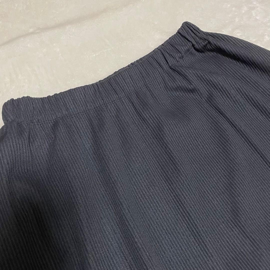 プリーツプリーズ イッセイミヤケ サルエルパンツ　ブラック