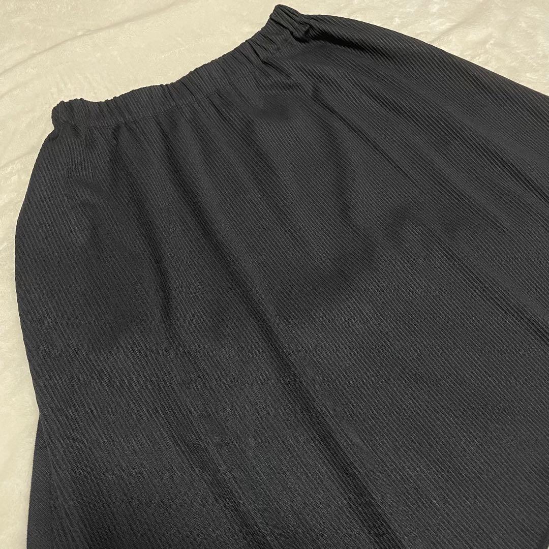 プリーツプリーズ イッセイミヤケ サルエルパンツ　ブラック