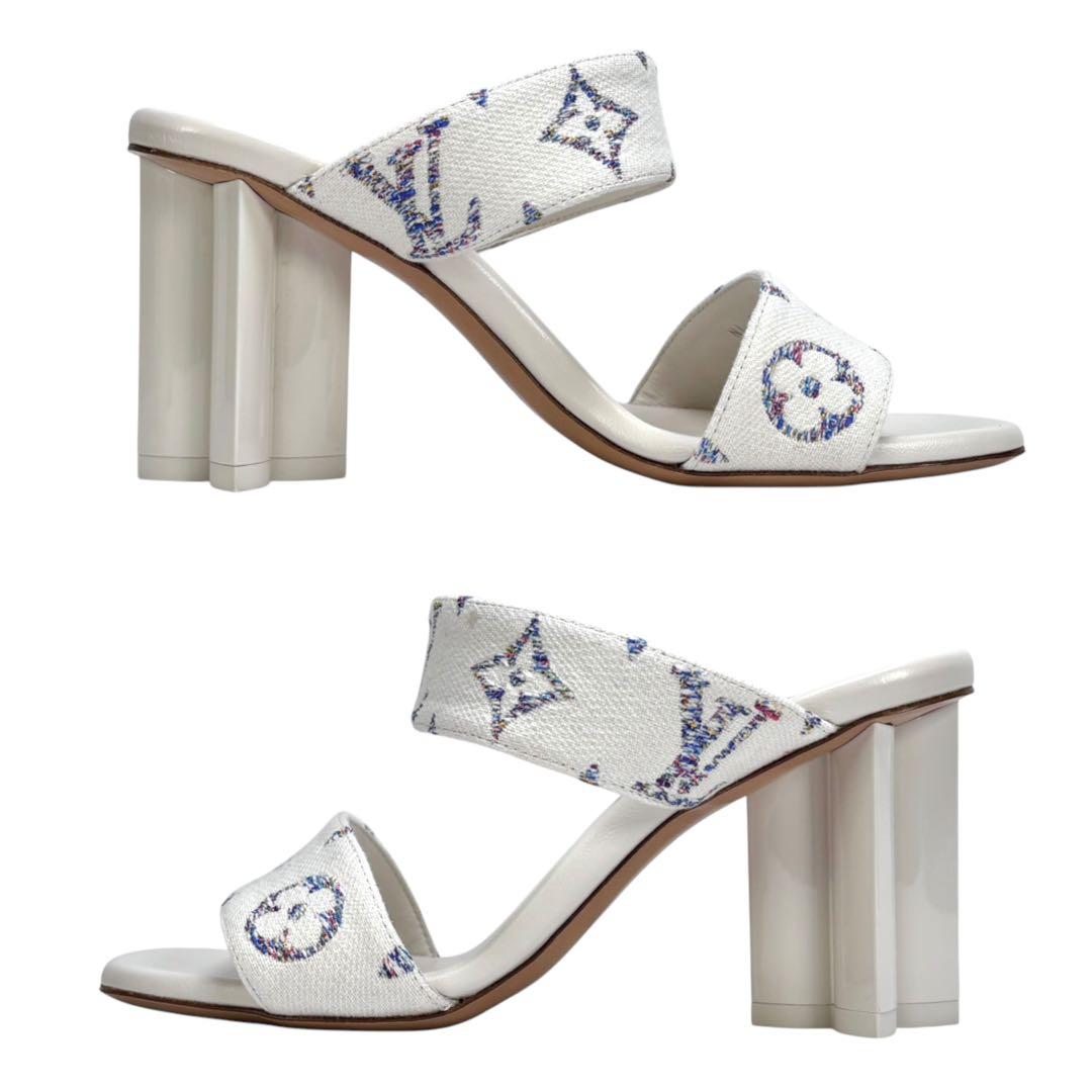 美品 LOUIS VUITTON シルエット ミュール モノグラム 37