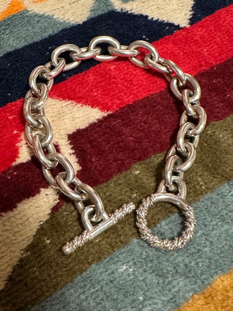 COOTIE PRODUCTIONS シルバー ワイドチェーンブレスレット