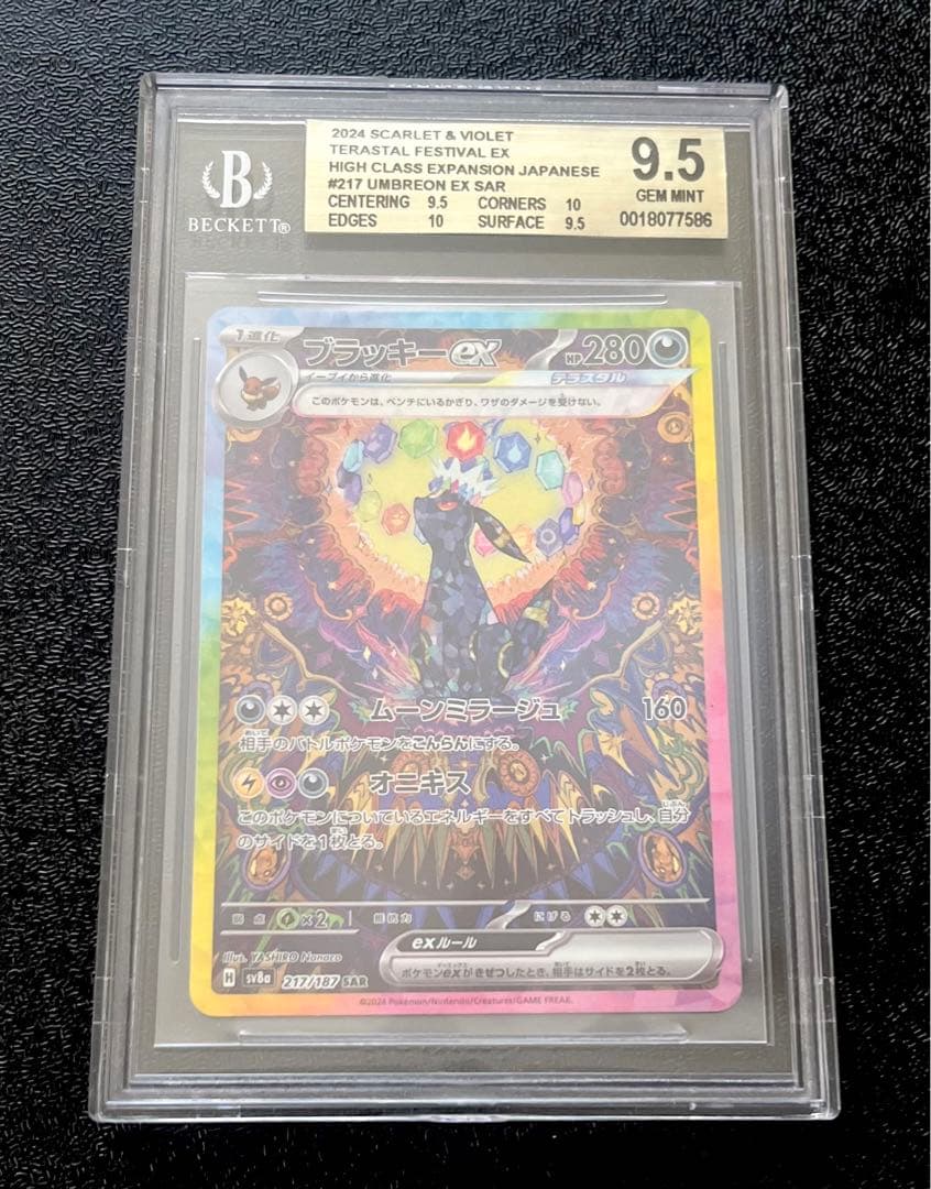 【PSA10相当】　BGS9.5　テラスタルフェス　ブラッキーex　SAR