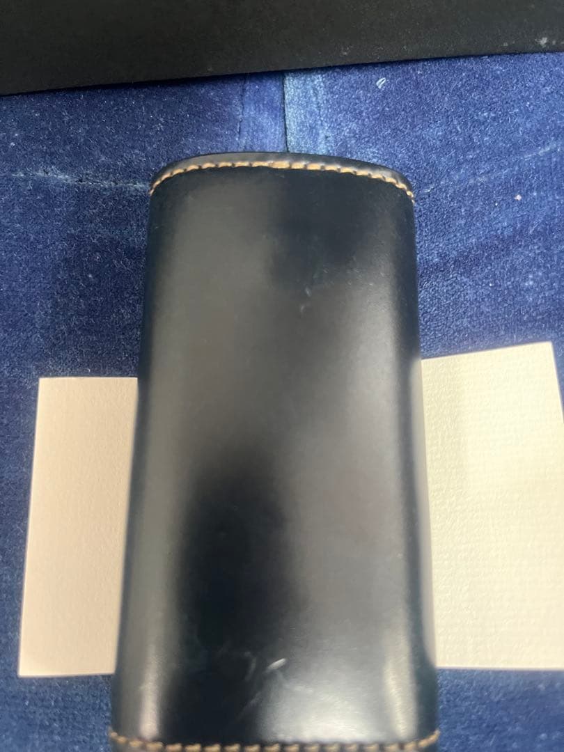 WILDSWANS ワイルドスワンズ　クリッパー　シェルコードバン　ネイビー