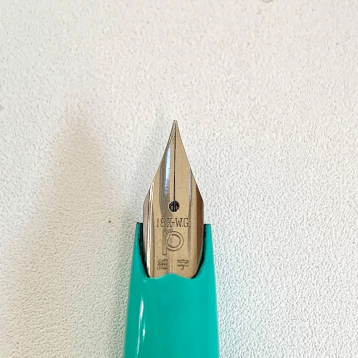 廃番 ヴィンテージ レトロ PLATINUM 18K WG 万年筆 ボールペン